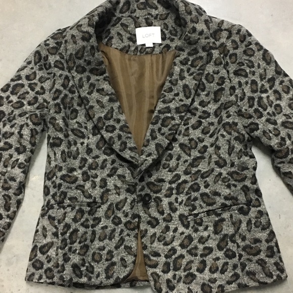 Loft leopard print jacket. - Picture 5 of 6
